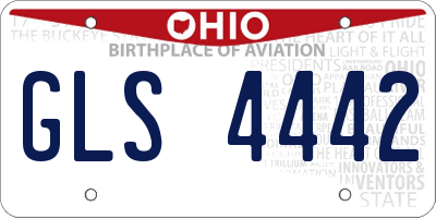 OH license plate GLS4442