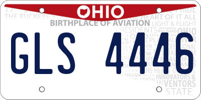 OH license plate GLS4446