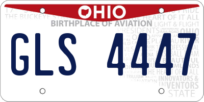 OH license plate GLS4447