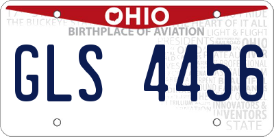 OH license plate GLS4456