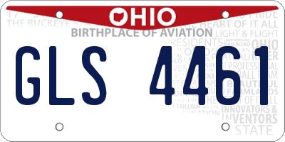 OH license plate GLS4461