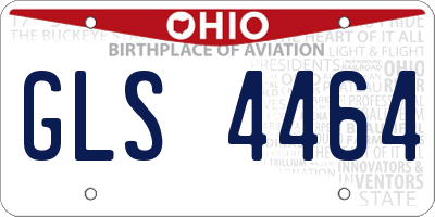 OH license plate GLS4464
