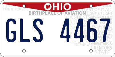 OH license plate GLS4467