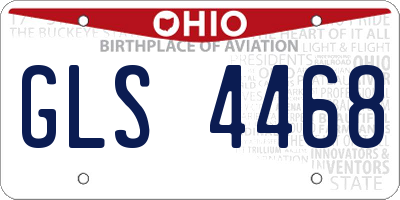 OH license plate GLS4468