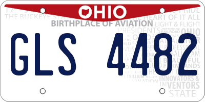 OH license plate GLS4482