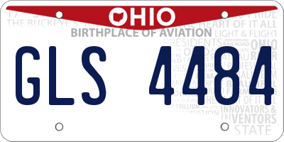 OH license plate GLS4484