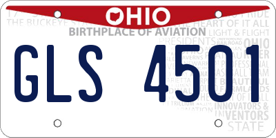 OH license plate GLS4501