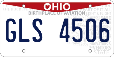 OH license plate GLS4506
