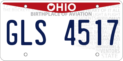 OH license plate GLS4517