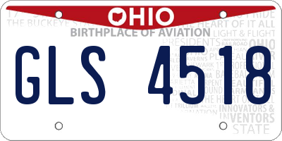 OH license plate GLS4518