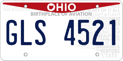 OH license plate GLS4521