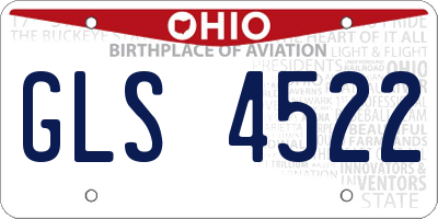 OH license plate GLS4522