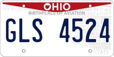 OH license plate GLS4524