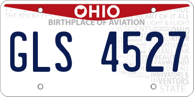 OH license plate GLS4527