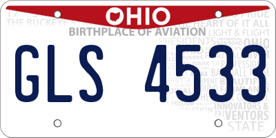 OH license plate GLS4533