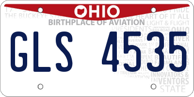 OH license plate GLS4535