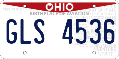 OH license plate GLS4536