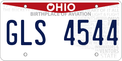 OH license plate GLS4544