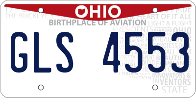 OH license plate GLS4553