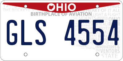 OH license plate GLS4554