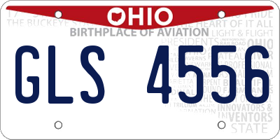 OH license plate GLS4556