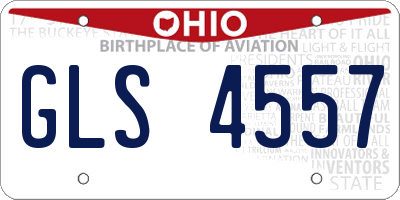 OH license plate GLS4557