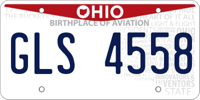 OH license plate GLS4558