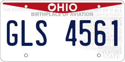 OH license plate GLS4561