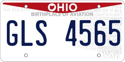OH license plate GLS4565