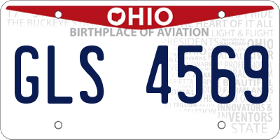 OH license plate GLS4569