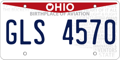 OH license plate GLS4570