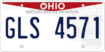 OH license plate GLS4571