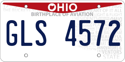 OH license plate GLS4572