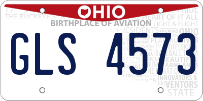OH license plate GLS4573