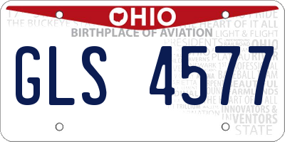 OH license plate GLS4577