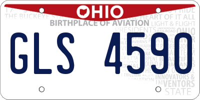 OH license plate GLS4590