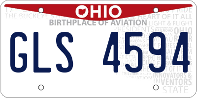 OH license plate GLS4594