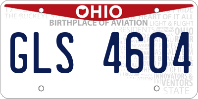 OH license plate GLS4604