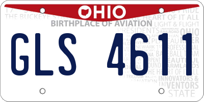 OH license plate GLS4611