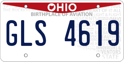 OH license plate GLS4619