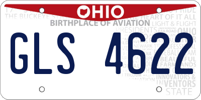 OH license plate GLS4622