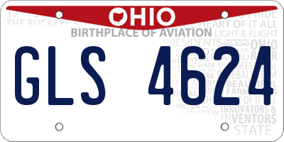 OH license plate GLS4624