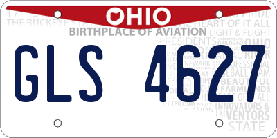 OH license plate GLS4627