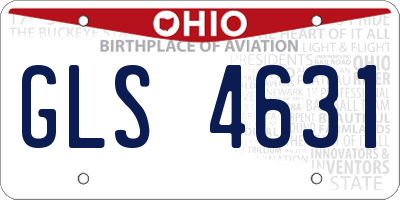 OH license plate GLS4631