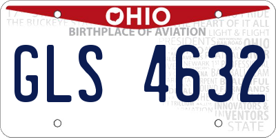 OH license plate GLS4632