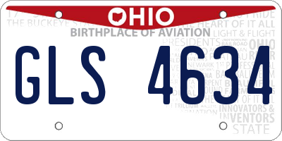 OH license plate GLS4634