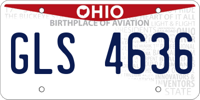 OH license plate GLS4636