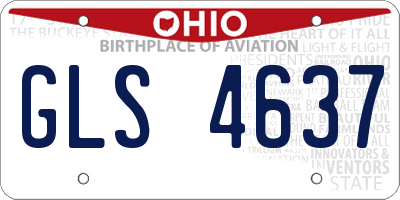 OH license plate GLS4637