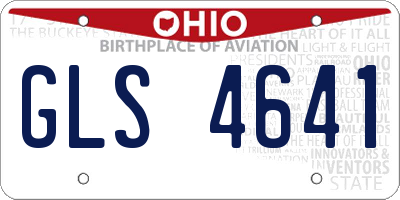 OH license plate GLS4641