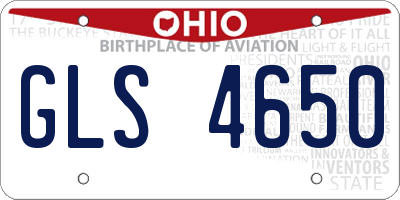 OH license plate GLS4650